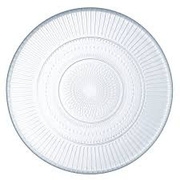 Plato presentación cristal